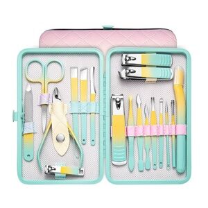 Carbon Steel Nail and Beauty Tool Set – Manicure & Pedicure Kit with Case